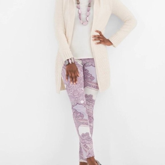 Chico's Denim - Chico's Tapestry Paisley Print Jeggings Size 16R